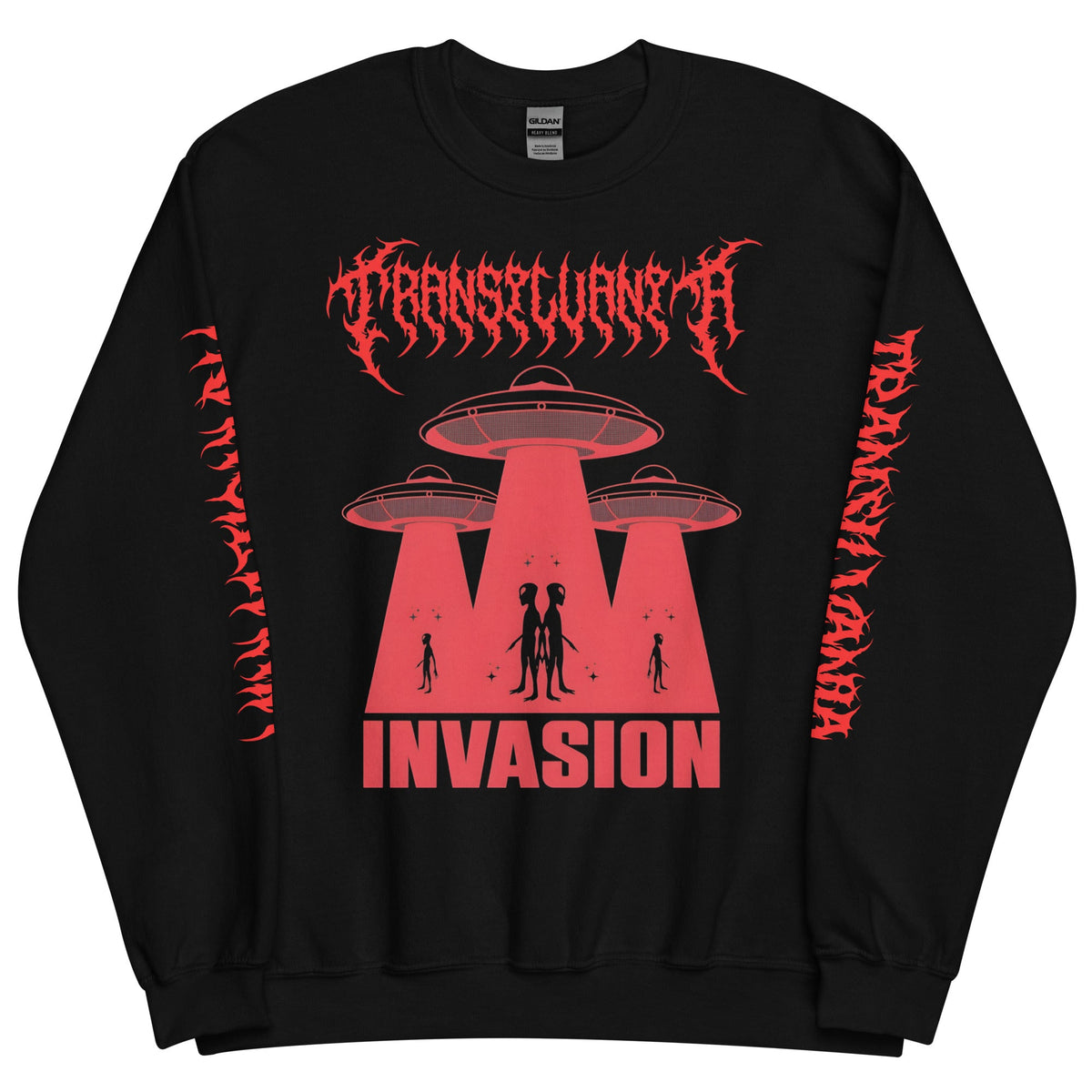 UFO Invasion Sweatshirt – Gothic Fashion for Sci-Fi Enthusiasts