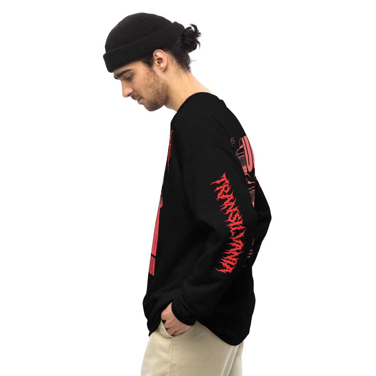 UFO Invasion Sweatshirt – Gothic Fashion for Sci-Fi Enthusiasts