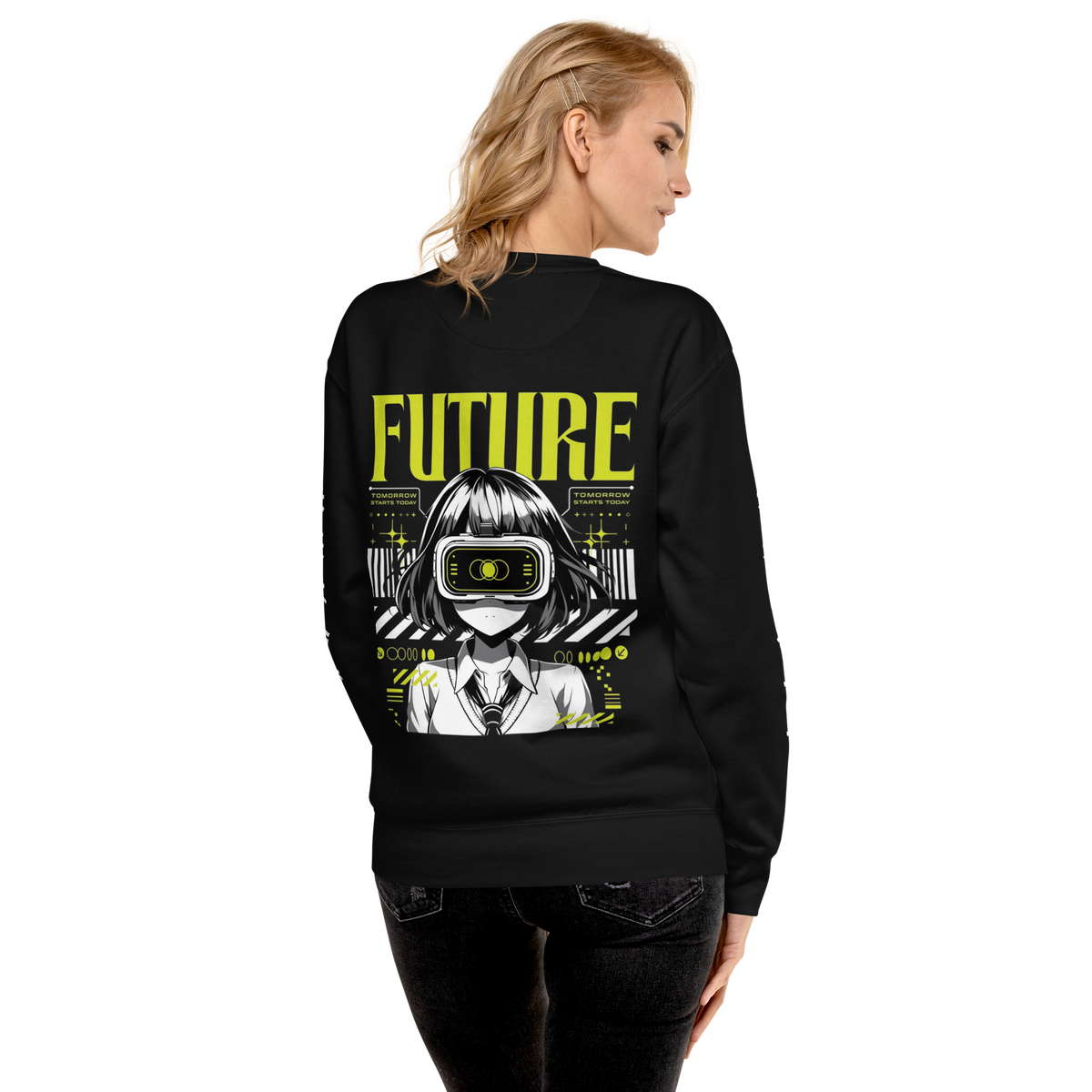 Futuristic Anime Sweatshirt – Limited Edition Cyberpunk Vision